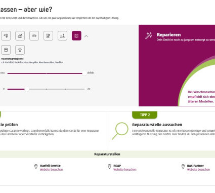 Reparieren, weitergeben oder rezyklieren?